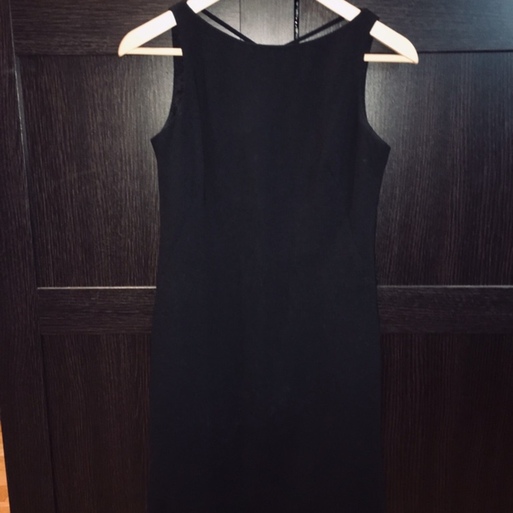 Black mini cocktail dress